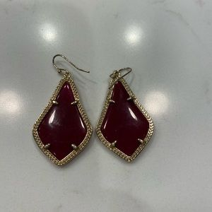 Kendra Scott Burgundy Alex Earrings